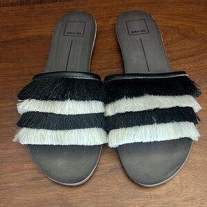 Dolce Vita Slip-On fringe sandals